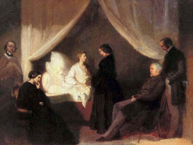 Teofil Kwiatkowski Last moments of Frederic Chopin Spain oil painting art